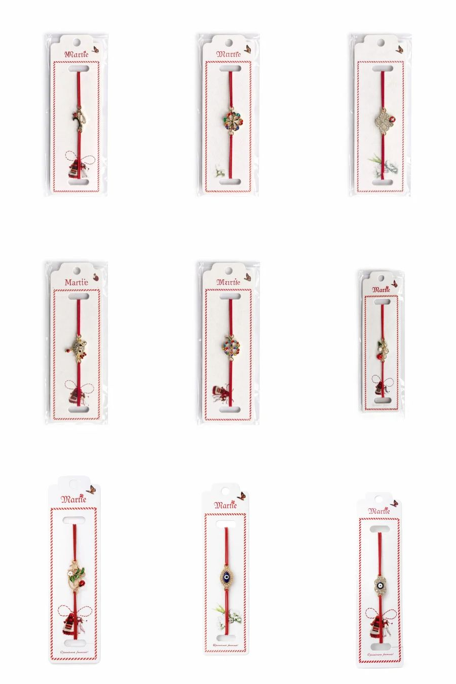 Oferta 9 Seturi a cate 8 Bratari Martisor reglabile, diverse modele, Cadou 1 Martie - Copie [1]