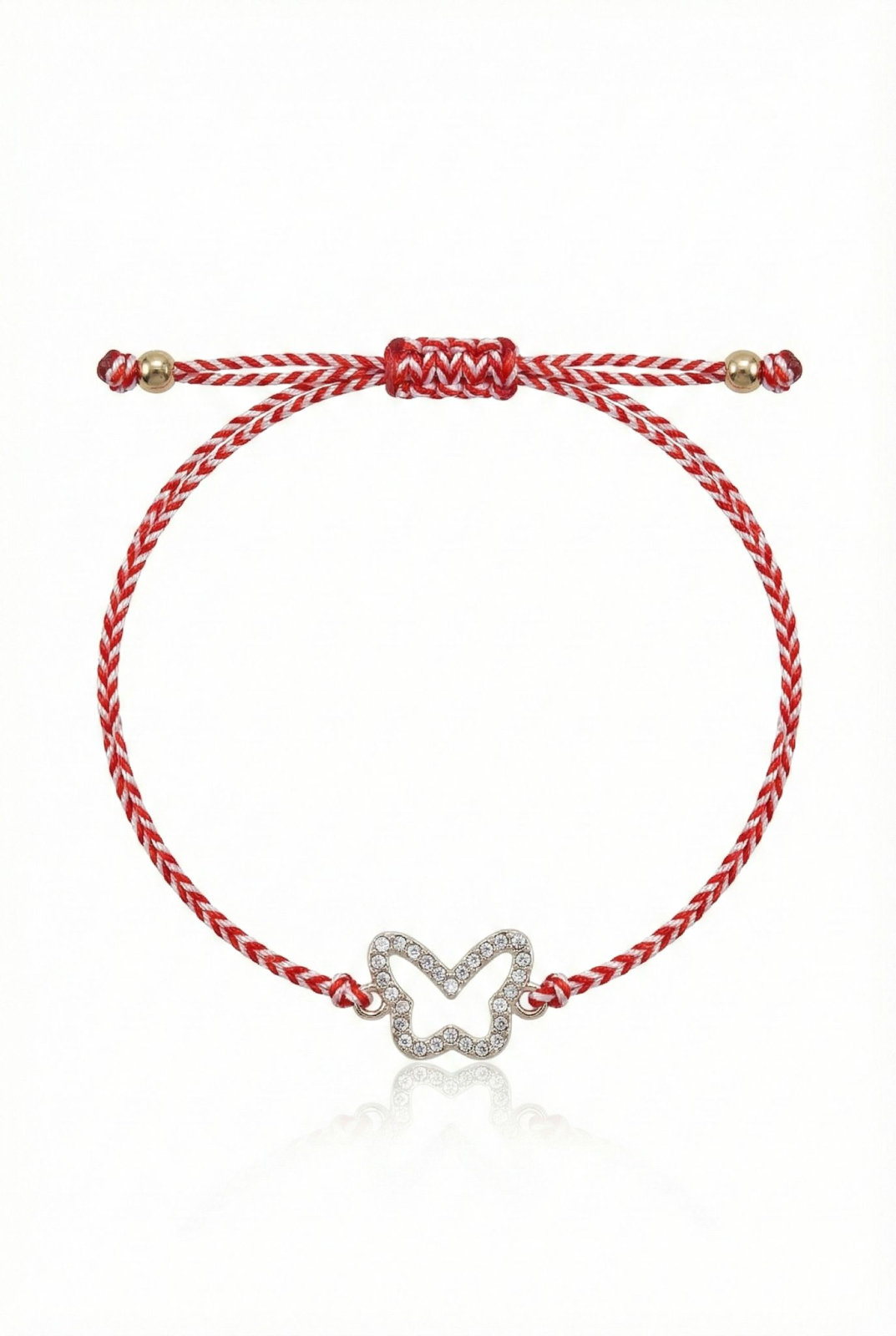 Set 12 bratari Martisor reglabile, Fluture auriu cu cristale, Cadou 1 Martie [1]