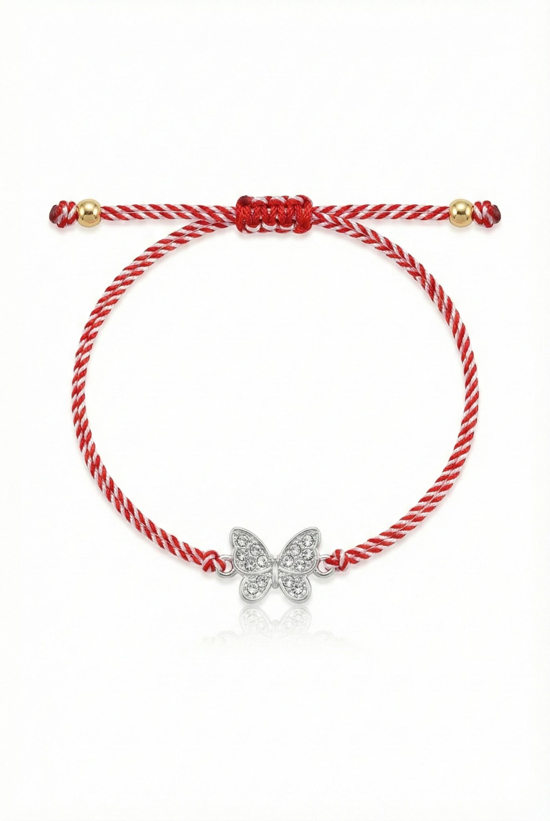 Set 12 bratari Martisor reglabile, Fluture cu cristale, Cadou 1 Martie [1]