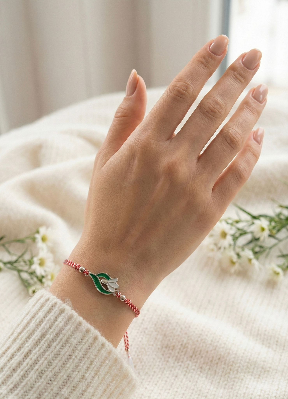 Set 12 bratari Martisor reglabile, Ghiocel, Cadou 1 Martie [1]