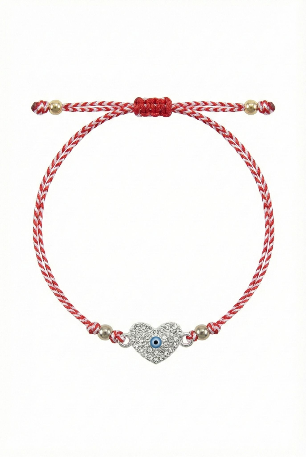 Set 12 bratari Martisor reglabile, Inima cu cristale, Cadou 1 Martie [1]