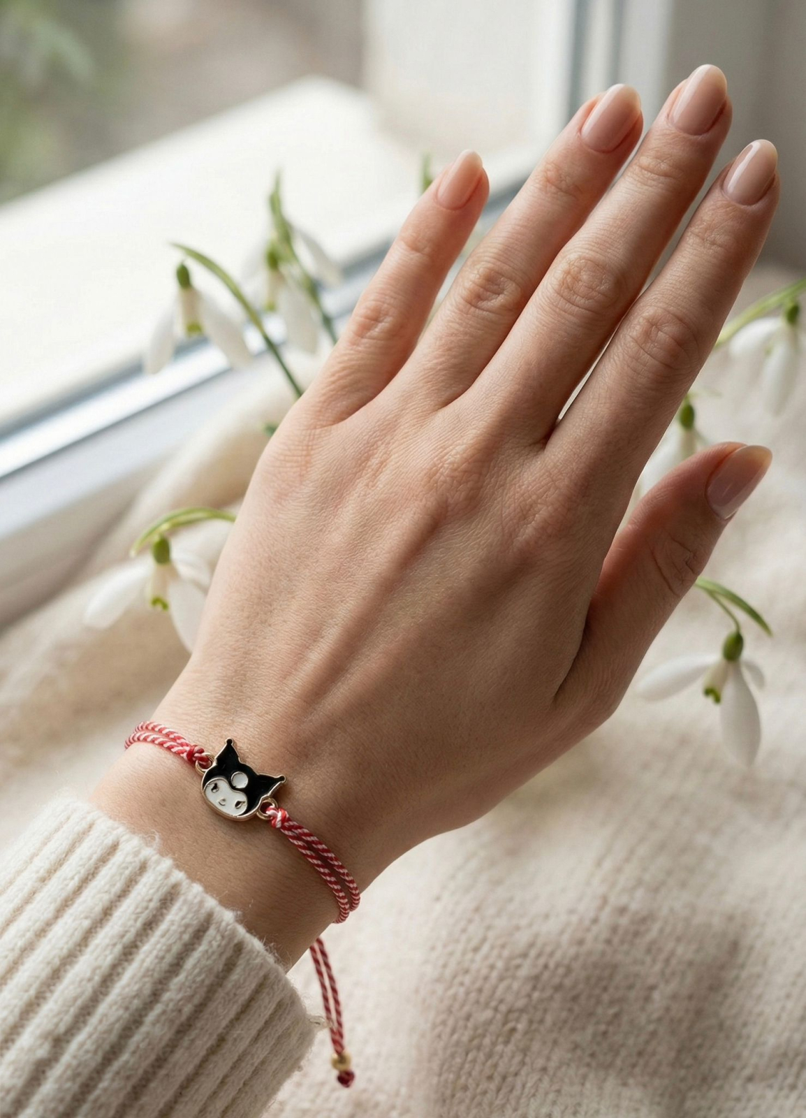 Set 12 bratari Martisor reglabile, Kuromi, Cadou 1 Martie copii [2]