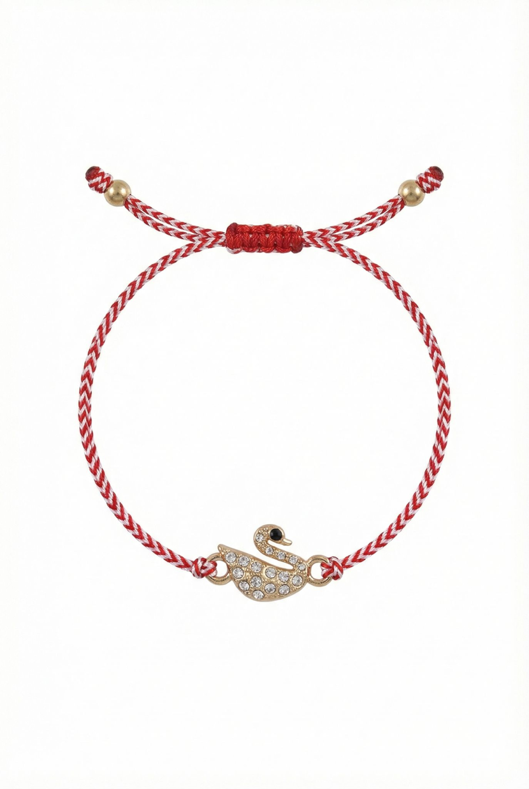 Set 12 bratari Martisor reglabile, Lebada cu cristale, Cadou 1 Martie [1]