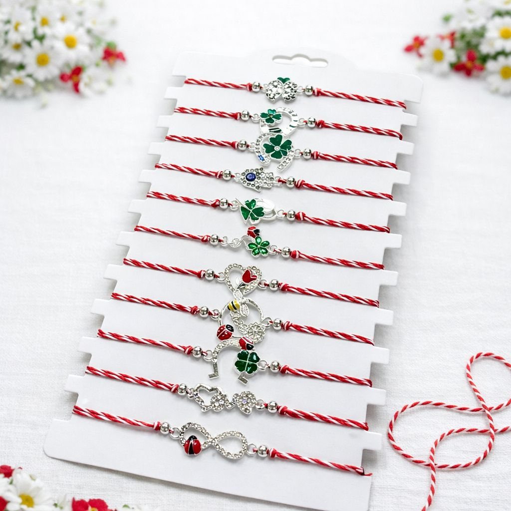 Set 12 bratari Martisor reglabile, Potcoava cu gargarita, Cadoul Perfect de 1 Martie [1]