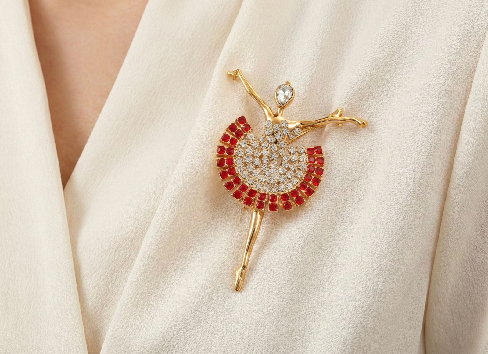 Set 12 brose Martisor, 5 cm, Balerina, Cadou 1 Martie [2]