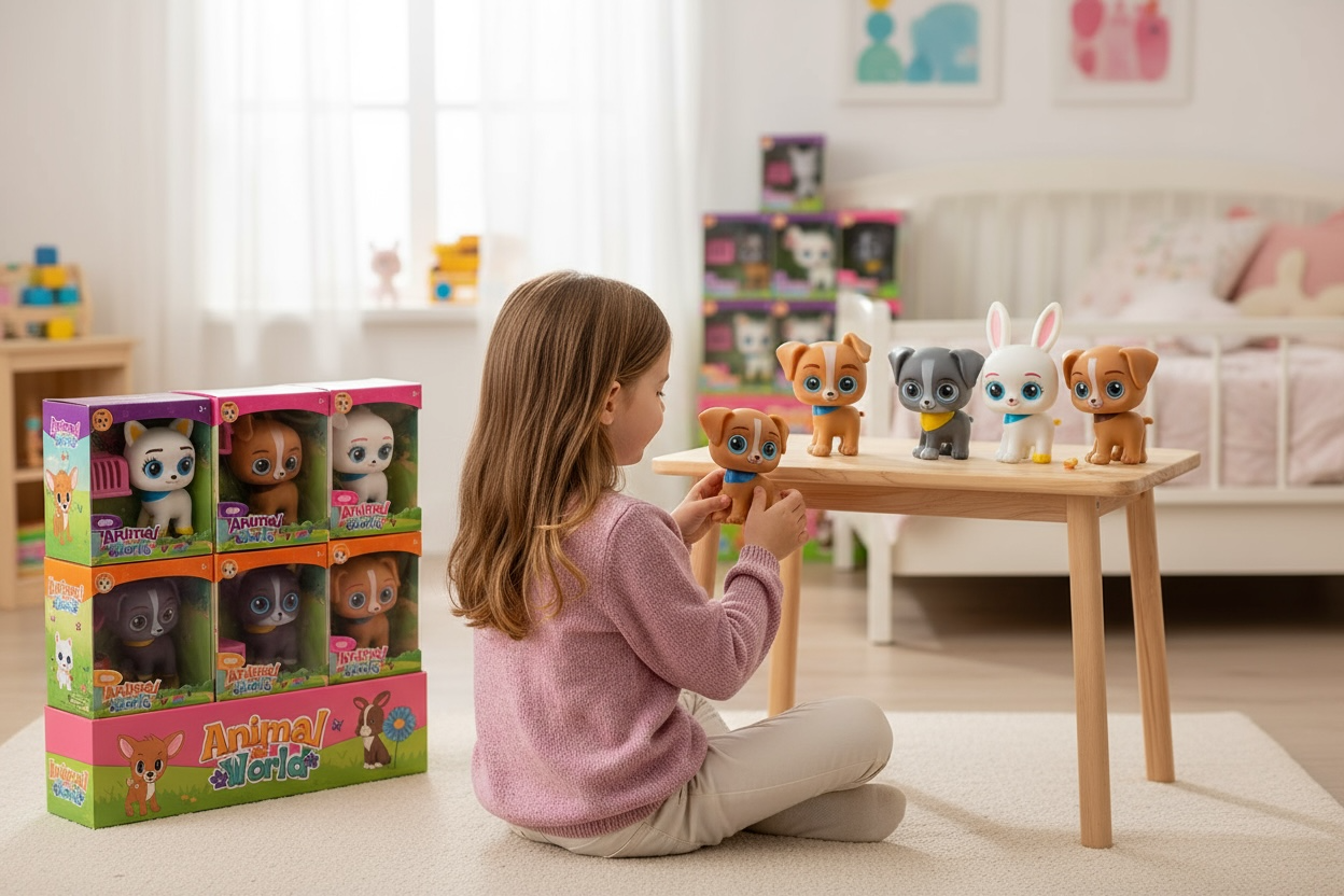 Set 6 Figurine Animalute Cu Accesorii – Jucarii De Colectie Pentru Copii, 15x14 cm fiecare [2]