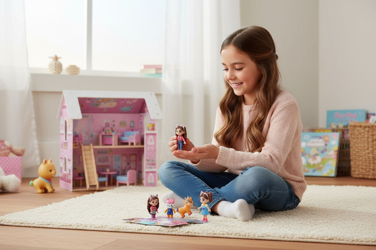 Set Deluxe Figurine Pentru Copii – 7 Personaje Colorate Cu Accesorii, Colectie Joaca Creativa 40x26 cm [3]