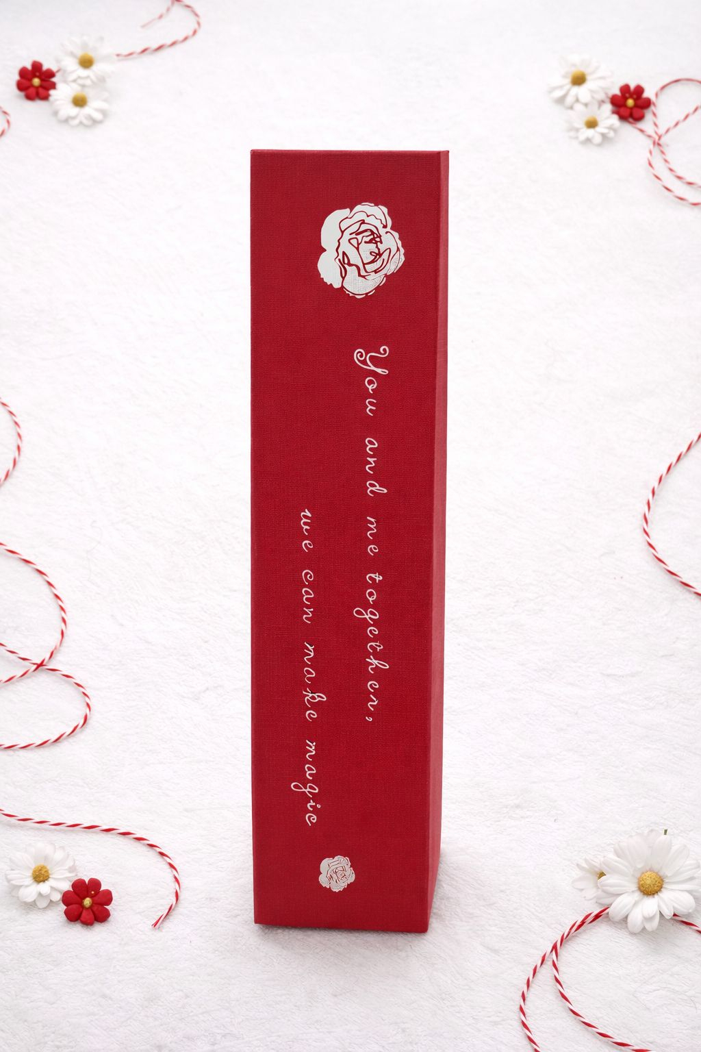 Cutie cadou cu trandafiri roz si ursulet, mesaj I Love You, 33x7x7 cm [1]