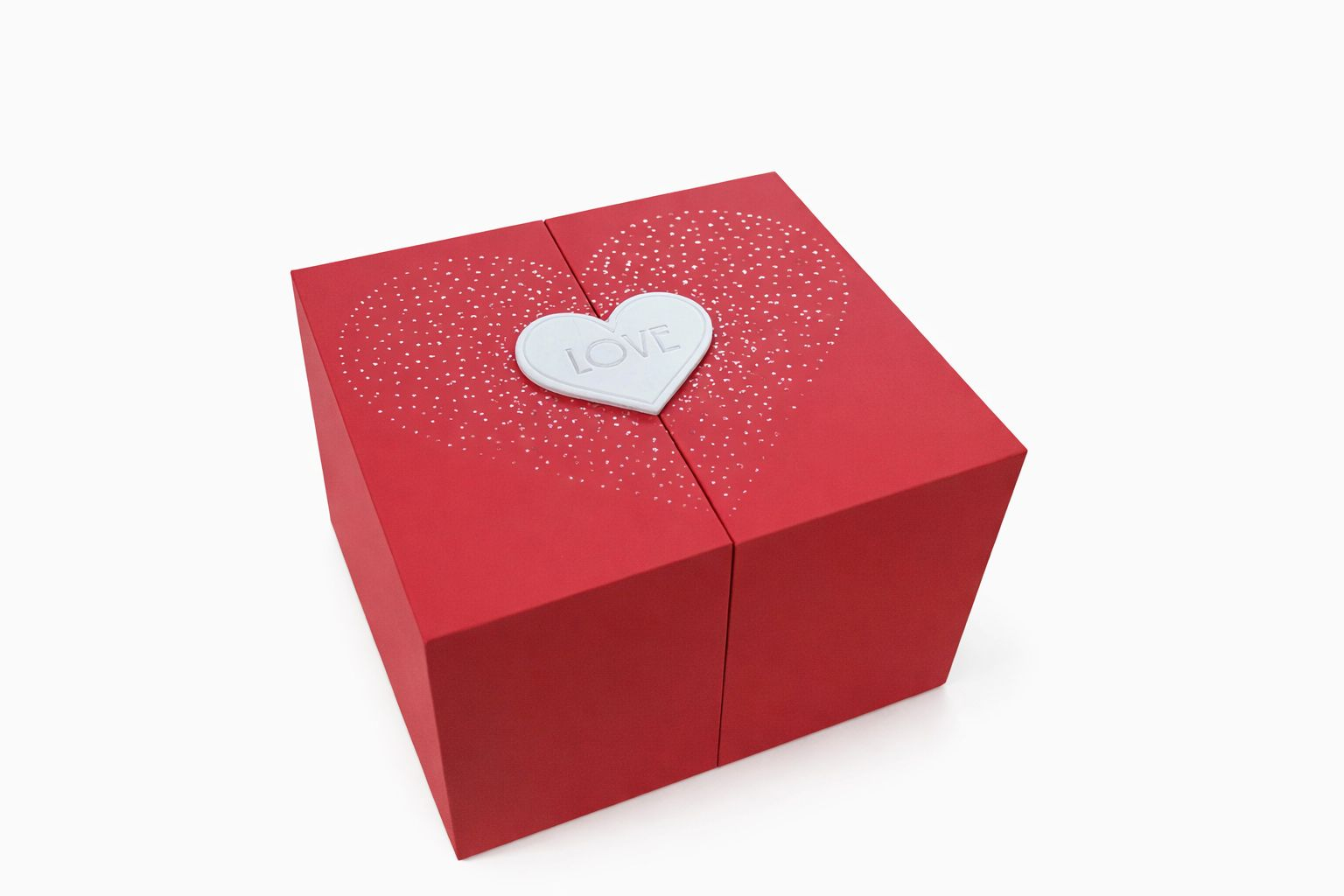 Trandafir criogenat in glob cu cutie rosie 15x14x12 cm, cadou romantic cu compartiment [2]