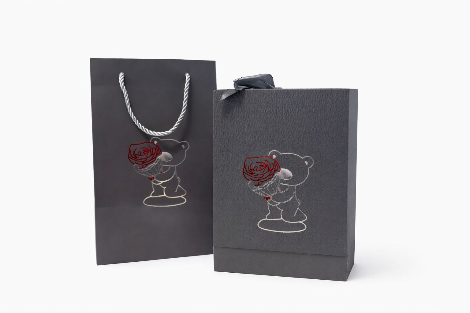 Trandafir criogenat natural in vitrina 22x15x15 cm, 1kg cu compartiment bijuterii si punga [4]