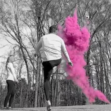 Minge Gender Reveal cu Pudra – Explozie de Culoare pentru Dezvaluirea Genului [1]