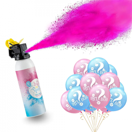Produse Vedeta - Spray Gender Reveal Cu Pudra Roz
