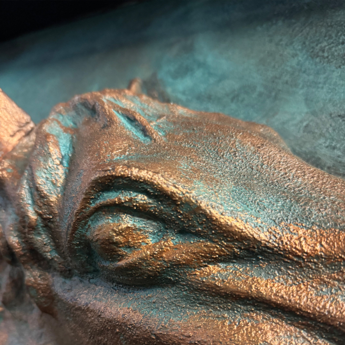 Basorelief din ipsos cu efect de aramă [6]