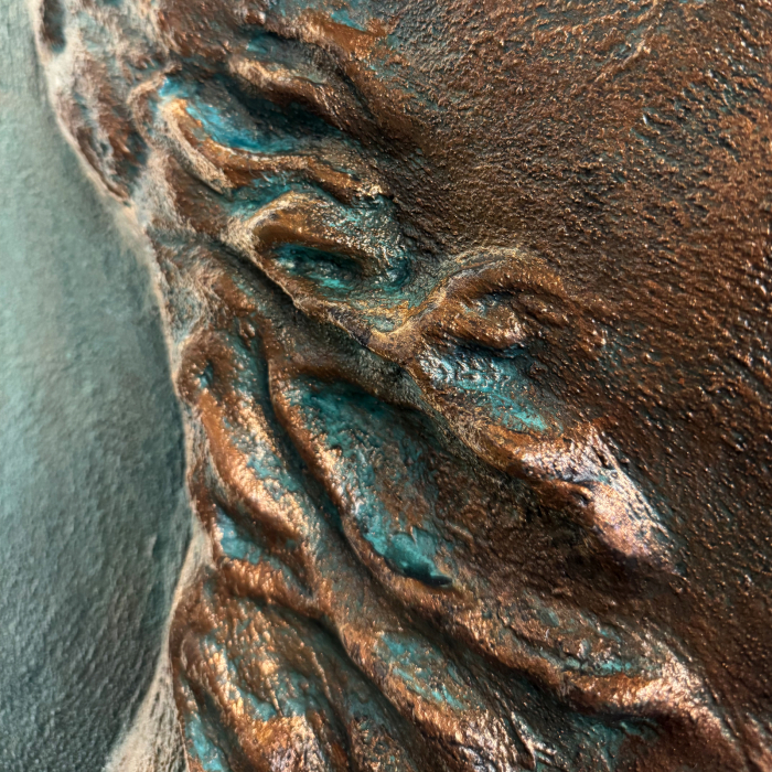 Basorelief din ipsos cu efect de aramă [5]