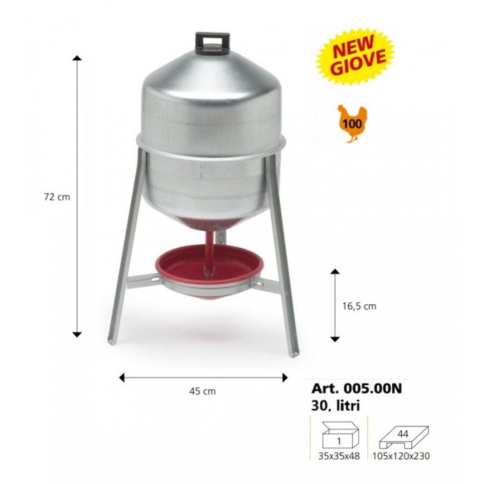 Adăpătoare pentru păsări New Giove, 30 litri [2]