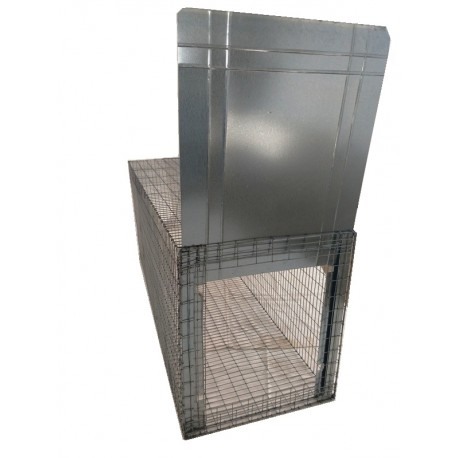 Capcană metalică pentru câini, 140x50x60 cm [2]