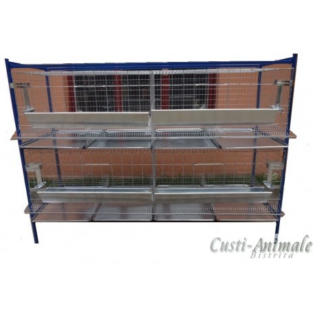 Cusca 40 gaini ouatoare pe doua nivele, 200x75x145cm [4]