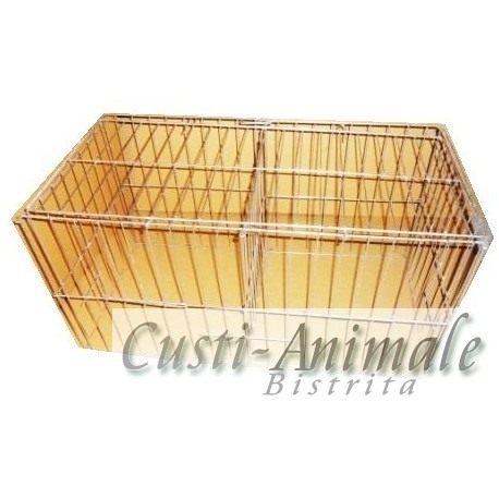 Cusca expunere porumbei 40x40x80 cm, Pliabila 120, 2 Boxe [6]