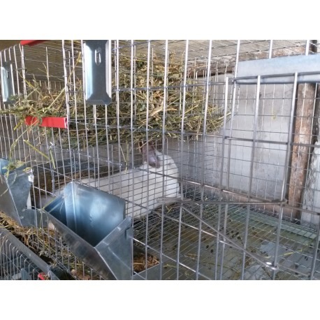 Cusca iepuri tineret, 160x60x45 cm cu doua compartimente [6]