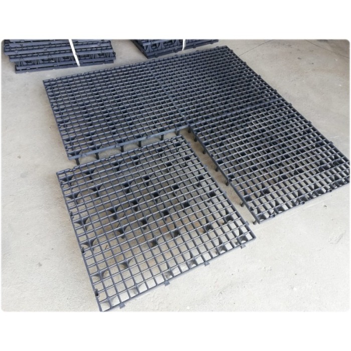 Grătar pentru podea, 50 x 50 x 6 cm gri [2]