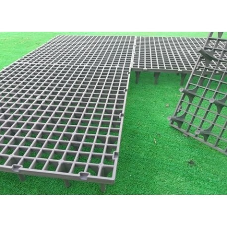 Grătar pentru podea, 50 x 50 x 6 cm gri [8]