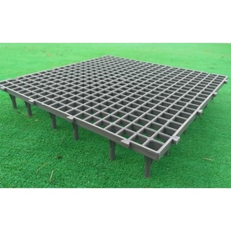 Grătar pentru podea, 50 x 50 x 6 cm gri [7]