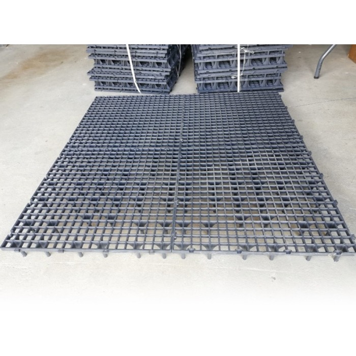 Grătar pentru podea, 50 x 50 x 8 cm gri [4]