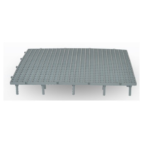 Grătar pentru podea, 50 x 50 x 6 cm gri [5]