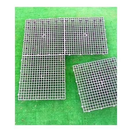 Grătar pentru podea, 50 x 50 x 6 cm gri [6]