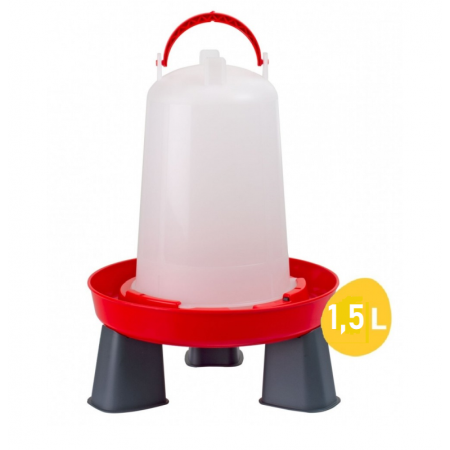 GAINI SI PUI - Adăpătoare pentru păsări 1.5 litri, cu mâner și picioare