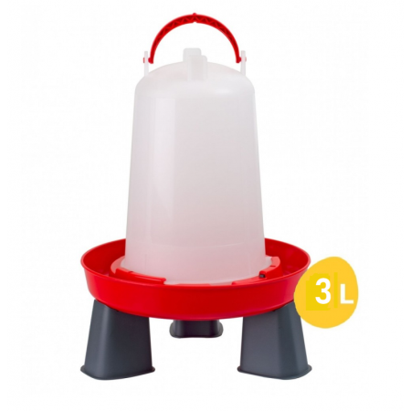 Adapatori, Sisteme Adapare - Adăpătoare pentru păsări 3 litri, cu mâner și picioare