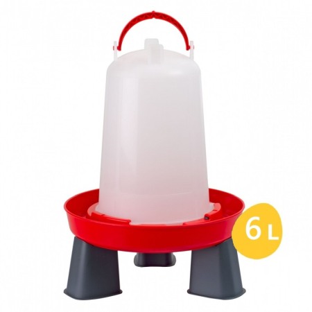 Adapatori, Sisteme Adapare - Adăpătoare pentru păsări 6 litri, cu mâner și picioare