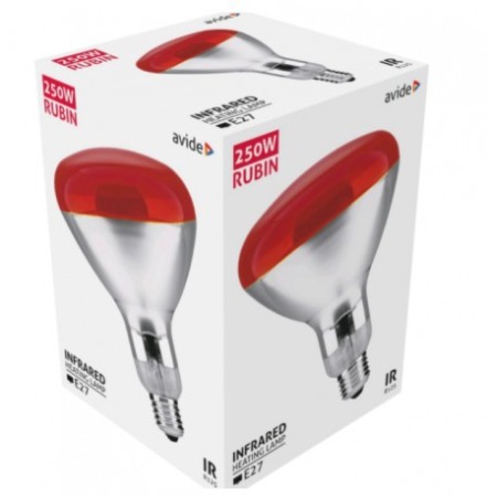 Bec de încălzire cu infraroșu, 250 W, Avide Rubin [2]