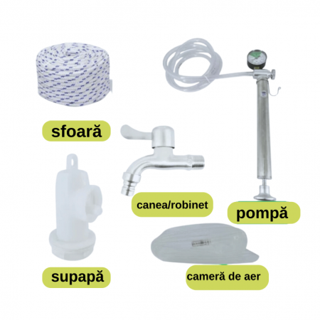 Butoi din inox cu capac flotant si robinet, 300 litri [2]