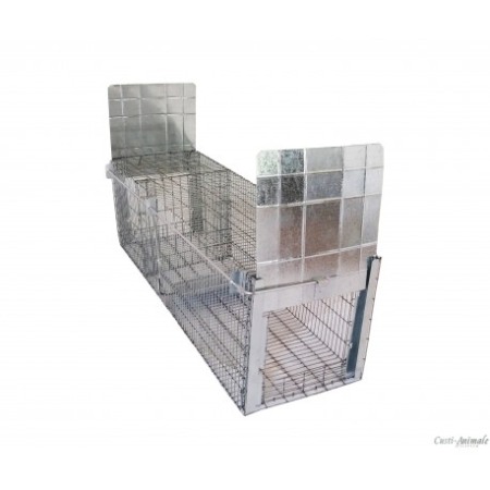 Capcane Ecologice Animale - Capcană animale cu două intrări, 100x30x30 cm (momeală vie)