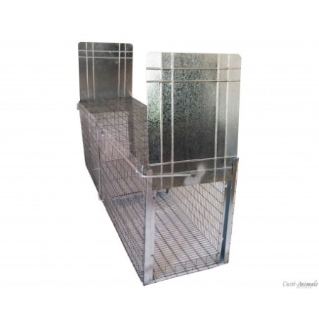 Capcane Ecologice Animale - Capcană animale cu două intrări, 180x50x50 cm, momeală vie