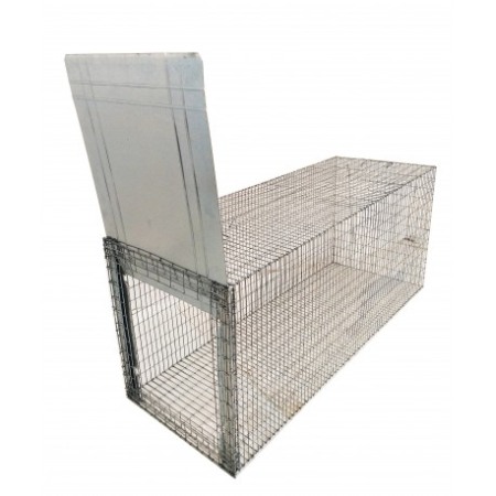 Capcane Ecologice Animale - Capcană metalică pentru câini, 140x50x60 cm