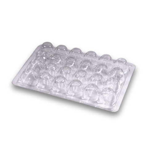 Accesorii Incubare Oua - Caserolă pet pentru ouă de prepelițe cu 24 de alveole