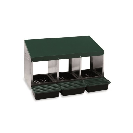 Cuibare de ouat - Cuibar cu trei locuri din metal, petru pasari