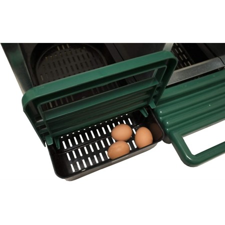 Cuibar cu trei locuri din metal petru păsări, cu sertare plastic [5]