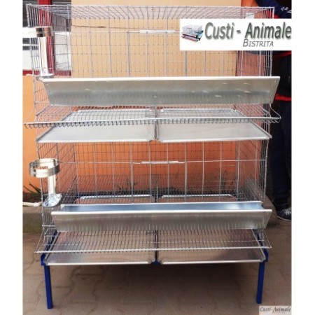 Cusca 20 gaini ouatoare pe doua nivele, 100x75x145cm [1]