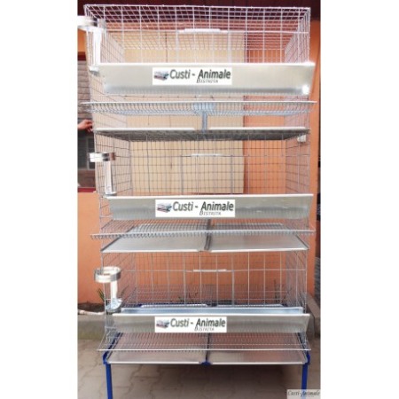 Cusca 30 gaini ouatoare pe trei nivele, 100x75x200cm [1]