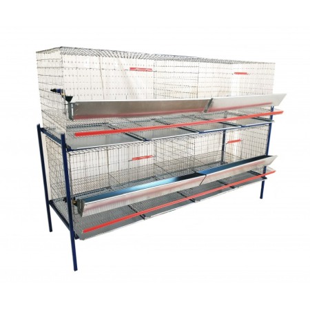 CUSTI GAINI OUATOARE - Cusca 40 gaini ouatoare pe doua nivele, 200x75x145cm