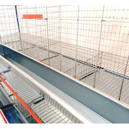 Cusca 60 gaini ouatoare pe trei nivele, 200x75x200cm [2]