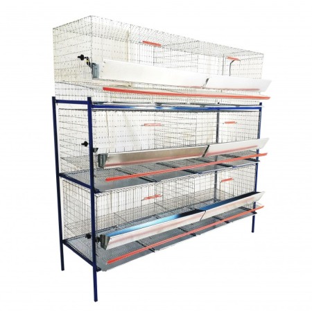 CUSTI GAINI OUATOARE - Cusca 60 gaini ouatoare pe trei nivele, 200x75x200cm