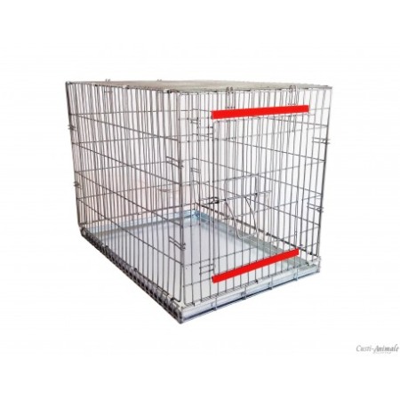 CUSTI CAINI - Cusca pliabila transport cu tava, 70x50x55 cm