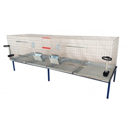 IEPURI - Cusca iepuri tineret, 160x60x45 cm cu doua compartimente