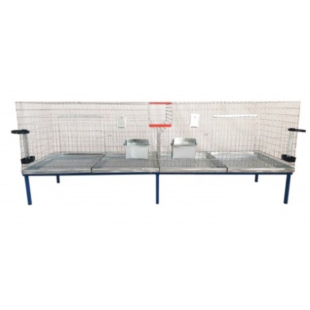 Cusca iepuri tineret, 160x60x45 cm cu doua compartimente [1]