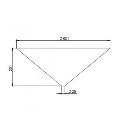 Fermentator Butoi inox cu capac flotant 335 litri, cu fund conic, cu 2 robineti si termometru [7]
