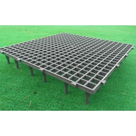 Grătar pentru podea, 50 x 50 x 6 cm gri [6]